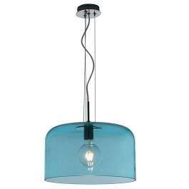 Ceiling Lamp Gibus I-GIBUS-S40 BLU 1xE27 D40cm 150cm Blue Luce Ambiente Design BLUE
