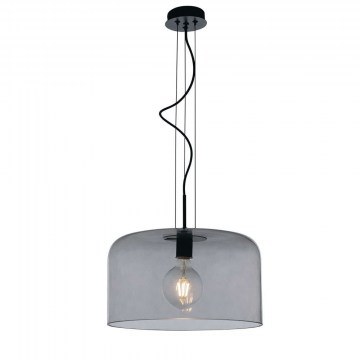 Ceiling Lamp Gibus I-GIBUS-S40 GR 1xE27 D40cm 150cm Fume Luce Ambiente Design