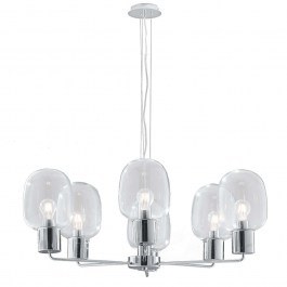 Ceiling Lamp Fellini I-FELLINI-S6 6xE27 Led D98cm 150cm Chrome Luce Ambiente Design CHROME