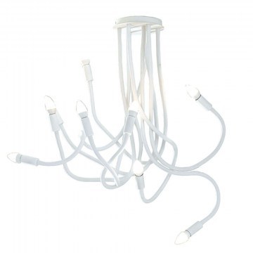 Ceiling Lamp Lover I-LOVER-9-BCO 9xE14 D20cm 100cm White Luce Ambiente Design