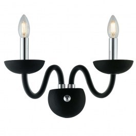 Φωτιστικό Τοίχου - Απλίκα Alfiere I-ALFIERE/AP2 NERO 2xE14 37x26cm Black Luce Ambiente Design BLACK