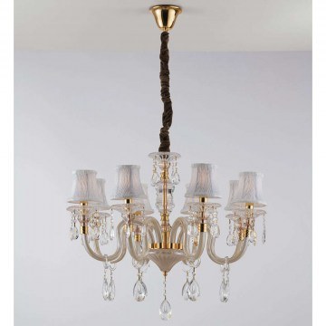 Ceiling Lamp - Chandelier Monet I-MONET/8 8xE14 D73cm 128cm Gold Luce Ambiente Design