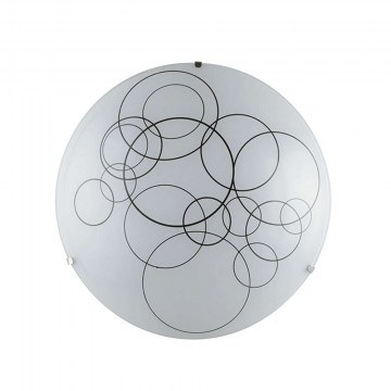 Φωτιστικό Οροφής - Πλαφονιέρα Karma I-KARMA-PL30 2xE27 Φ30cm White Luce Ambiente Design