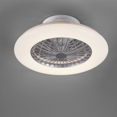 Ανεμιστήρας Οροφής Stralsund R62522187 Με Φως Led 3000 - 6500Κ Και Τηλεχειριστήριο D50x16,8cm Titan RL Lighting