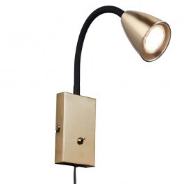 Φωτιστικό Τοίχου Wanda 202670108 8x23cm 1xGU10 10W Brass Trio Lighting BRASS