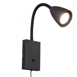 Φωτιστικό Τοίχου Wanda 202670132 8x23cm 1xGU10 10W Black Trio Lighting BLACK