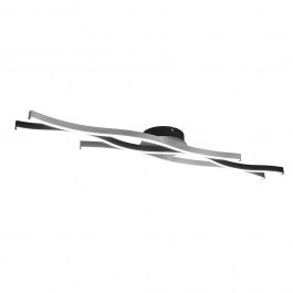 Φωτιστικό Οροφής - Πλαφονιέρα Blaze 641210305 107x18x7cm Dim Led 4300Lm 35W Nickel-Black Trio Lighti NICKEL-BLACK