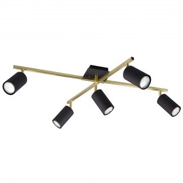 Ceiling Lamp Marley 612400580 77x57x22cm 5xGU10 35W Black-Gold Trio Lighting