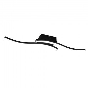 Φωτιστικό Οροφής - Πλαφονιέρα Route R62472432 56x9x7cm 2xLed 600Lm 5W 4000K Black-White RL Lighting
