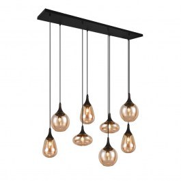 Pendant Light Lumina 317000813 121x150cm 8xE14 40W Amber Trio Lighting AMBER