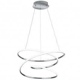 Φωτιστικό Οροφής Bologna R37051106 Φ50x150cm Dim Led 5100Lm 36W Chrome RL Lighting CHROME