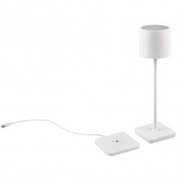 Rechargeable Table Lamp Fernandez R54096131 12x12x38cm Dim Led 130lm 1,5W White RL Lighting WHITE