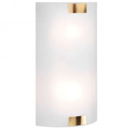Φωτιστικό Τοίχου - Απλίκα  Pura 212700204 20x40cm 2xE27 25W Brass-White Trio Lighting WHITE-BRASS