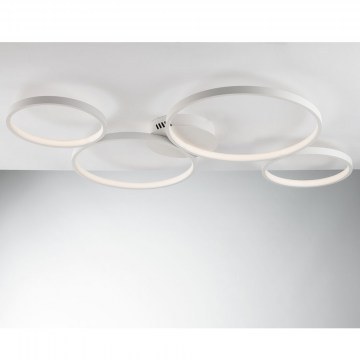 Ceiling Lamp Led-Fredy-PL4 8000lm 3000/4000/6500K 6,1x95x61cm White Luce Ambiente Design