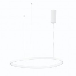 Φωτιστικό Οροφής Κρεμαστό Led-Klapton-S85-BCO 11440lm 3000/4000/6500K 150x85x3,5cm White Luce Ambiente Design WHITE