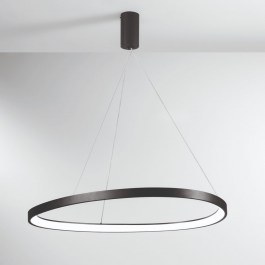Φωτιστικό Οροφής Κρεμαστό Led-Klapton-S85-NER 11440lm 3000/4000/6500K 150x85x3,5cm Black Luce Ambiente Design BLACK