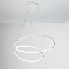 Φωτιστικό Οροφής Κρεμαστό Led-Lieve-S80-BCO 8000lm 3000/4000/6500K 150x80x11,2cm White Luce Ambiente Design WHITE