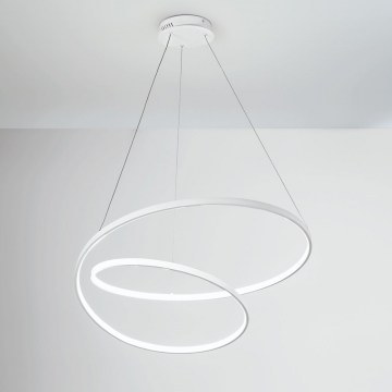 Pendant Light Led-Lieve-S80-BCO 8000lm 3000/4000/6500K 150x80x11,2cm White Luce Ambiente Design