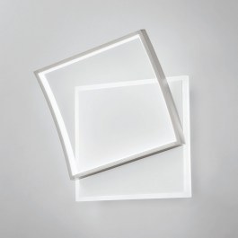 Ceiling Lamp Led-Ayrton-Q42-NIK 5200lm 3000/4000/6500K 42x37x10cm Nickel Luce Ambiente Design NICKEL