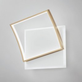 Ceiling Lamp Led-Ayrton-Q42-Oro 5200lm 3000/4000/6500K 42x37x10cm Gold Luce Ambiente Design GOLD