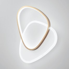 Φωτιστικό Οροφής - Πλαφονιέρα Led-Ayrton-R45-Oro 4500lm 3000/4000/6500K 45x35x7cm Gold Luce Ambiente Design GOLD