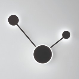 Wall Light Led-Etere-PL2 1380lm 3000/4000/6500K 45x33x6cm Black Luce Ambiente Design BLACK
