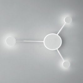 Φωτιστικό Τοίχου - Απλίκα Led-Etere-PL3 1620lm 3000/4000/6500K 46x53x8cm White Luce Ambiente Design WHITE
