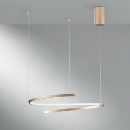 Pendant Light Led-Moma-S60-Oro 6090lm 3000/4000/6500K 150x60x12cm Gold Luce Ambiente Design GOLD