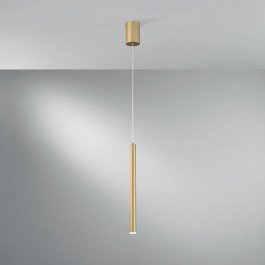 Pendant Light Led-Pype-S1-Oro 470lm 3000/4000/6500K 200x2,5x41cm Gold Luce Ambiente Design GOLD