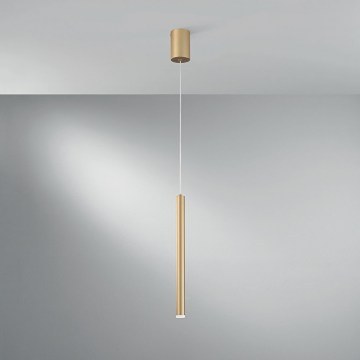 Pendant Light Led-Pype-S1-Oro 470lm 3000/4000/6500K 200x2,5x41cm Gold Luce Ambiente Design