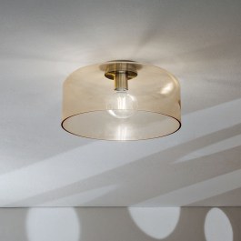 Φωτιστικό Οροφής - Πλαφονιέρα I-Gibus-PL30 E27 23x30cm Amber Luce Ambiente Design AMBER