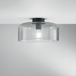 Φωτιστικό Οροφής - Πλαφονιέρα I-Gibus-PL30 E27 23x30cm Grey Luce Ambiente Design GREY