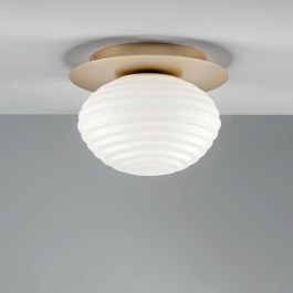 Φωτιστικό Οροφής - Πλαφονιέρα I-Ripple-PL20-Oro E27 17x20cm Gold Luce Ambiente Design GOLD