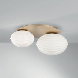 Φωτιστικό Οροφής - Πλαφονιέρα I-Ripple-PL2-Oro E27 35x45x21,5cm Gold Luce Ambiente Design GOLD