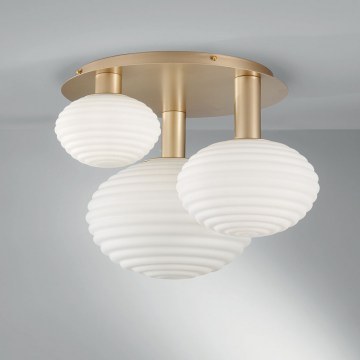 Ceiling Lamp I-Ripple-PL3-Oro E27 48x53,5x39cm Gold Luce Ambiente Design