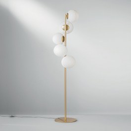 Wall Light I-Ripple-PT5-Oro E27 160x32,5cm Gold Luce Ambiente Design GOLD