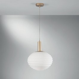 Φωτιστικό Οροφής Κρεμαστό I-Ripple-S32-Oro E27 150x32cm Gold Luce Ambiente Design GOLD