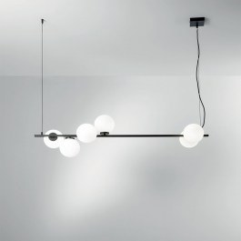Pendant Light I-Enoire-S120 E14 150x120x32cm Black Luce Ambiente Design BLACK