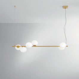 Pendant Light I-Enoire-S120-Oro E14 150x120x32cm Gold Luce Ambiente Design GOLD