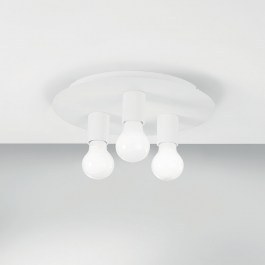 Φωτιστικό Οροφής - Πλαφονιέρα I-Strike-PL3-BCO E27 86x30cm White Luce Ambiente Design WHITE