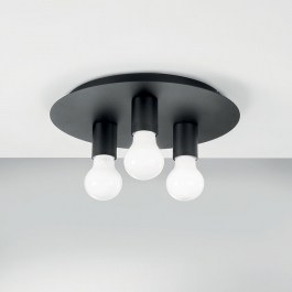 Φωτιστικό Οροφής - Πλαφονιέρα I-Strike-PL3-NER E27 86x30cm Black Luce Ambiente Design BLACK