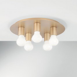 Ceiling Lamp I-Strike-PL5-Oro E27 86x35cm Gold Luce Ambiente Design GOLD