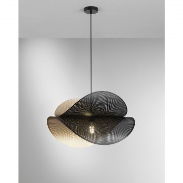 Pendant Light I-RHEI-DOT-S5060 E27 150x60x33cm Black Luce Ambiente Design