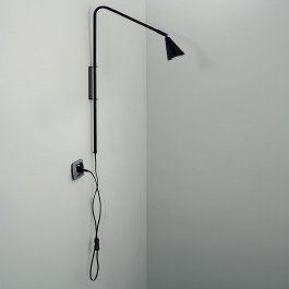 Wall Light I-Enea-AP1-NER GU10 69,5x37,7x9cm Black Luce Ambiente Design BLACK