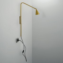 Wall Light I-Enea-AP1-Oro GU10 69,5x37,7x9cm Gold Luce Ambiente Design GOLD