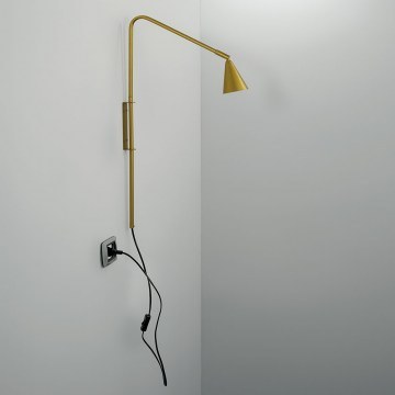 Wall Light I-Enea-AP1-Oro GU10 69,5x37,7x9cm Gold Luce Ambiente Design