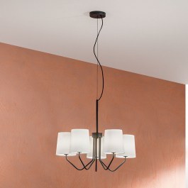Pendant Light I-Sally-5-NER E14 150x60x64cm Black Luce Ambiente Design BLACK
