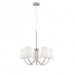 Pendant Light I-Sally-5-NIK E14 150x60x64cm Nickel Luce Ambiente Design NICKEL