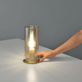 Table Light I-Magic-L-Oro E27 23x13x10cm Gold Luce Ambiente Design GOLD
