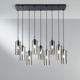 Φωτιστικό Οροφής - Ράγα I-Magic-S9-NER E27 150x90x30cm Black Luce Ambiente Design BLACK